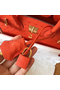 Hermes Birkin 30 Handmade Bag In Orange Ostrich Skin  Replica