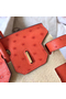 Hermes Birkin 30 Handmade Bag In Orange Ostrich Skin  Replica