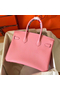 Hermes Birkin 30 Handmade Bag In Pink Epsom Leather  Replica