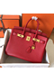 Hermes Birkin 30 Handmade Bag In Red Epsom Leather  Replica