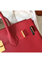 Hermes Birkin 30 Handmade Bag In Red Epsom Leather  Replica