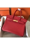 Hermes Birkin 30 Handmade Bag In Red Epsom Leather  Replica