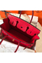 Hermes Birkin 30 Handmade Bag In Red Ostrich Skin  Replica