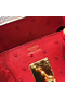 Hermes Birkin 30 Handmade Bag In Red Ostrich Skin  Replica