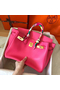 Hermes Birkin 30 Handmade Bag In Rose Lipstick Epsom Leather  Replica