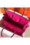 Hermes Birkin 30 Handmade Bag In Rose Red Ostrich Skin  Replica