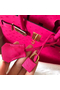 Hermes Birkin 30 Handmade Bag In Rose Red Ostrich Skin  Replica