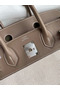 Hermes Birkin 30 Handmade Bag In Toile & Tourterelle Swift Leather  Replica