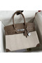 Hermes Birkin 30 Handmade Bag In Toile & Tourterelle Swift Leather  Replica