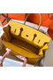 Hermes Birkin 30 Handmade Bag In Yellow Clemence Leather  Replica