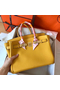 Hermes Birkin 30 Handmade Bag In Yellow Clemence Leather  Replica