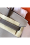 Hermes Birkin 30 Handmade Bicolor Bag In Grey Epsom Leather  Replica