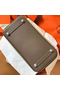 Hermes Birkin 30 Handmade Bicolor Bag In Grey Epsom Leather  Replica