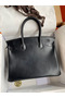 Hermes Birkin 30 Retourne Handmade Bag In Black Box Calfskin  Replica