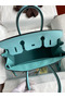 Hermes Birkin 30 Retourne Handmade Bag In Blue Atoll Epsom Calfskin  Replica