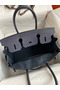 Hermes Birkin 30 Retourne Handmade Bag In Blue Nuit Clemence Leather  Replica