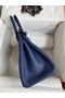 Hermes Birkin 30 Retourne Handmade Bag In Blue Saphir Epsom Calfskin  Replica
