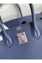 Hermes Birkin 30 Retourne Handmade Bag In Blue Saphir Epsom Calfskin  Replica
