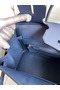 Hermes Birkin 30 Retourne Handmade Bag In Blue Saphir Epsom Calfskin  Replica