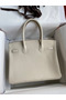 Hermes Birkin 30 Retourne Handmade Bag In Craie Clemence Leather  Replica