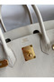 Hermes Birkin 30 Retourne Handmade Bag In Craie Clemence Leather  Replica