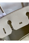 Hermes Birkin 30 Retourne Handmade Bag In Craie Clemence Leather  Replica