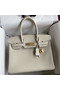 Hermes Birkin 30 Retourne Handmade Bag In Craie Clemence Leather  Replica