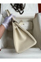 Hermes Birkin 30 Retourne Handmade Bag In Craie Epsom Calfskin  Replica