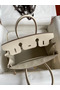 Hermes Birkin 30 Retourne Handmade Bag In Craie Epsom Calfskin  Replica