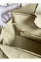 Hermes Birkin 30 Retourne Handmade Bag In Craie Epsom Calfskin  Replica