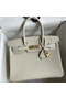 Hermes Birkin 30 Retourne Handmade Bag In Craie Epsom Calfskin  Replica