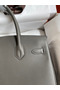 Hermes Birkin 30 Retourne Handmade Bag In Etain Epsom Calfskin  Replica