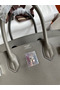 Hermes Birkin 30 Retourne Handmade Bag In Etain Epsom Calfskin  Replica