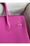 Hermes Birkin 30 Retourne Handmade Bag In Magnolia Clemence Leather  Replica