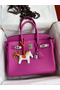 Hermes Birkin 30 Retourne Handmade Bag In Magnolia Clemence Leather  Replica