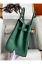 Hermes Birkin 30 Retourne Handmade Bag In Malachite Clemence Leather  Replica