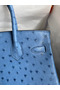 Hermes Birkin 30 Retourne Handmade Bag In Mykonos Ostrich Leather  Replica