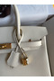 Hermes Birkin 30 Retourne Handmade Bag In Nata Clemence Leather  Replica
