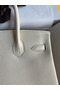 Hermes Birkin 30 Retourne Handmade Bag In Nata Clemence Leather  Replica