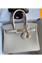 Hermes Birkin 30 Retourne Handmade Bag In Nata Clemence Leather  Replica