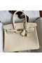 Hermes Birkin 30 Retourne Handmade Bag In Nata Swift Leather  Replica