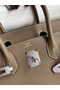 Hermes Birkin 30 Retourne Handmade Bag In Taupe Clemence Leather  Replica