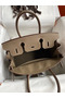 Hermes Birkin 30 Retourne Handmade Bag In Taupe Clemence Leather  Replica