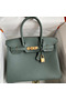 Hermes Birkin 30 Retourne Handmade Bag In Vert Amande Clemence Leather  Replica