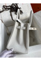 Hermes Birkin 30 Retourne Handmade Bag In White Epsom Calfskin  Replica