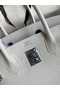 Hermes Birkin 30 Retourne Handmade Bag In White Epsom Calfskin  Replica