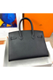 Hermes Birkin 30 Sellier Handmade Bag In Black Epsom Calfskin  Replica