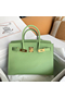 Hermes Birkin 30 Sellier Handmade Bag In Vert Criquet Epsom Calfskin  Replica