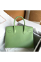 Hermes Birkin 30 Sellier Handmade Bag In Vert Criquet Epsom Calfskin  Replica