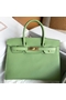 Hermes Birkin 30 Sellier Handmade Bag In Vert Criquet Epsom Calfskin  Replica